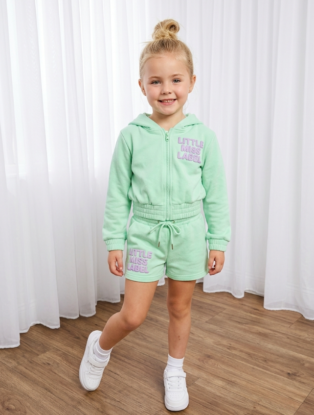 Mint Green Shorts Set – Kids