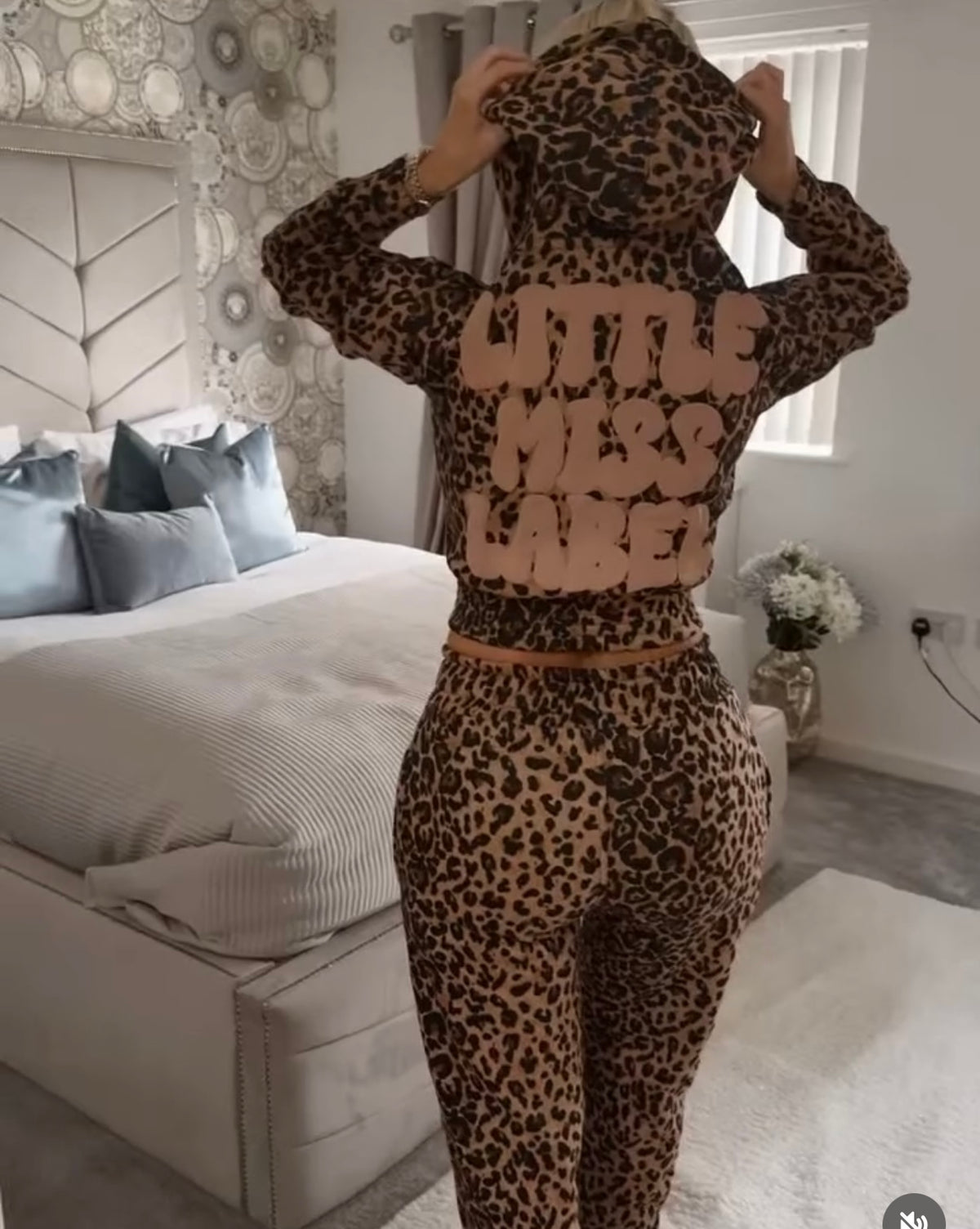 leopard print tracksuit